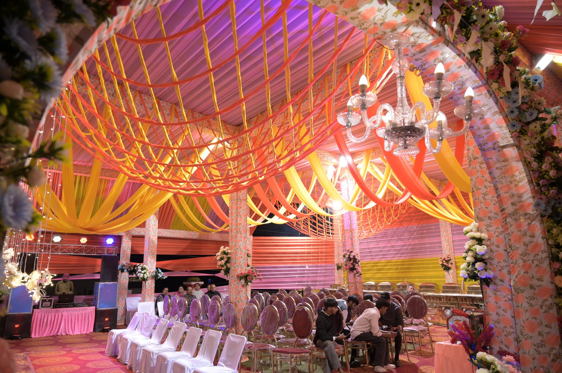 Draped ceiling