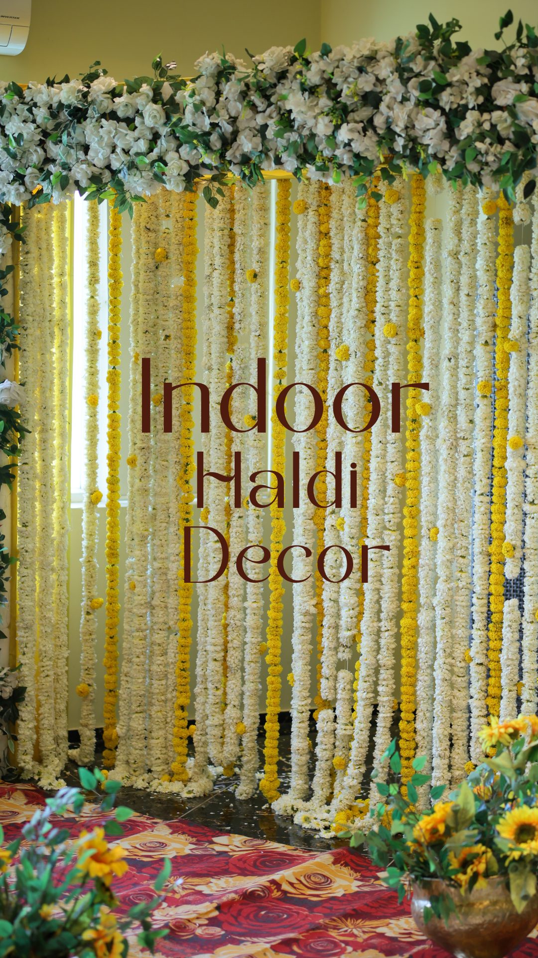 Indoor Haldi Décor